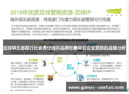 足球俱乐部履行社会责任提升品牌形象吸引企业赞助的战略分析 足球俱乐部履行社会责任提升品牌形象吸引企业赞助的战略分析